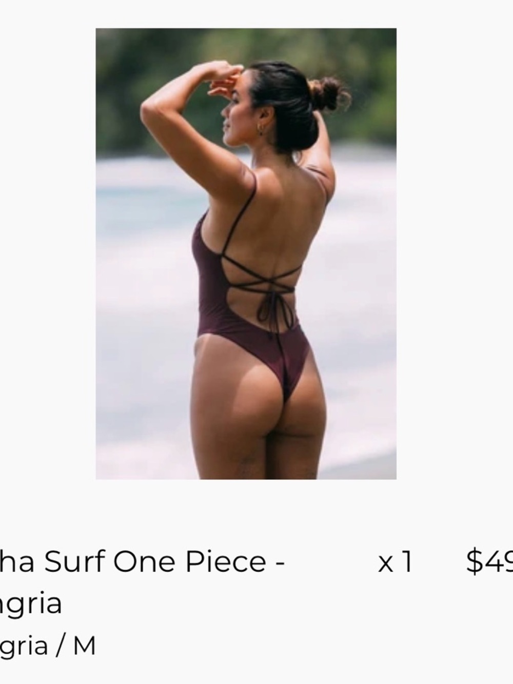 Jolyn Eryn krouse Tasha One-Piece in Sangria